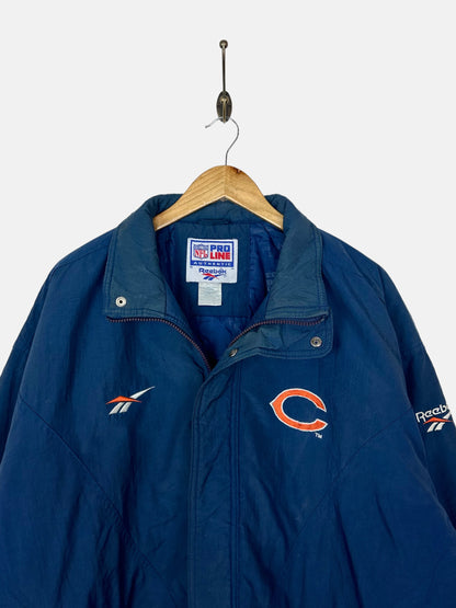 90's Reebok Chicago Bears NFL Embroidered Vintage Thick Jacket Size XL