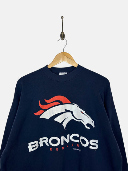 1997 Denver Broncos NFL USA Made Vintage Sweatshirt Size M-L