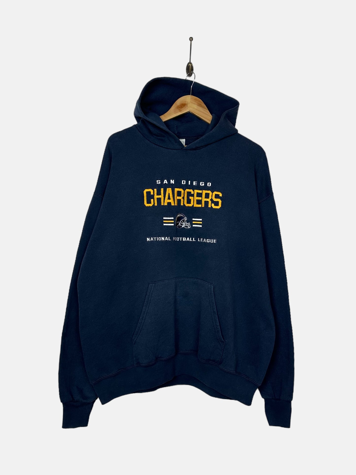 90's San Diego Chargers NFL Embroidered Vintage Hoodie Size L