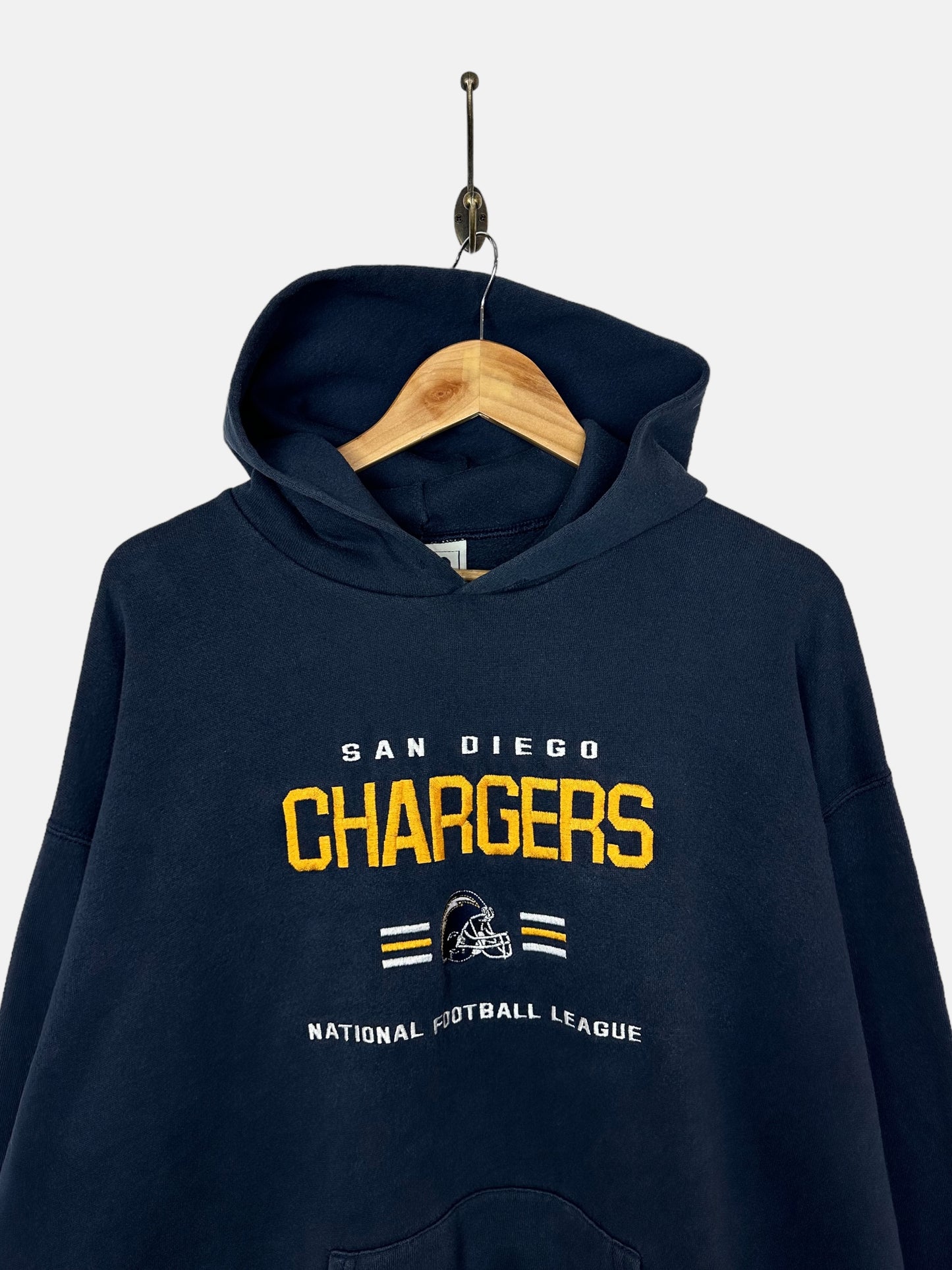 90's San Diego Chargers NFL Embroidered Vintage Hoodie Size L