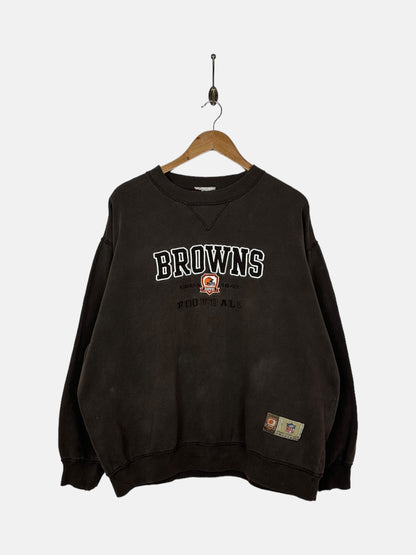 90's Cleveland Browns NFL Embroidered Vintage Sweatshirt Size M-L