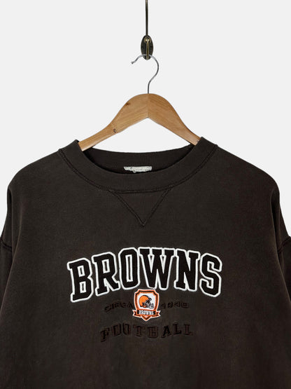 90's Cleveland Browns NFL Embroidered Vintage Sweatshirt Size M-L