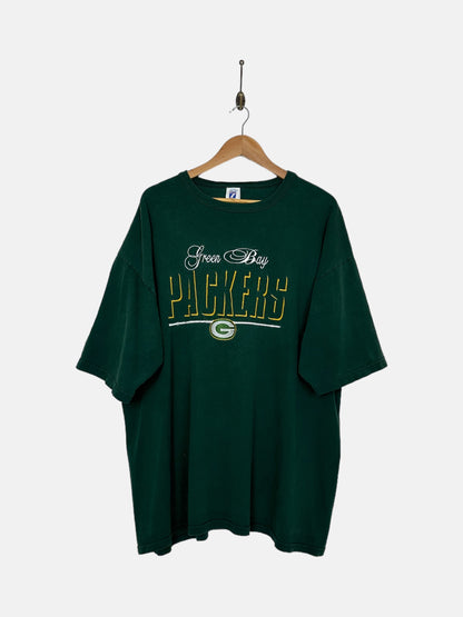 90's Green Bay Packers NFL USA Made Embroidered Vintage T-Shirt Size 2-3XL