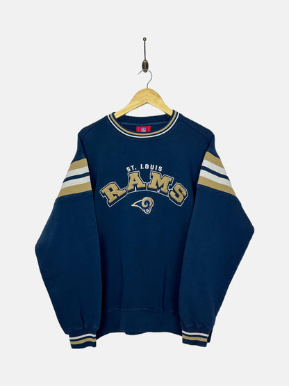 90's St Louis Rams NFL Embroidered Vintage Sweatshirt Size M