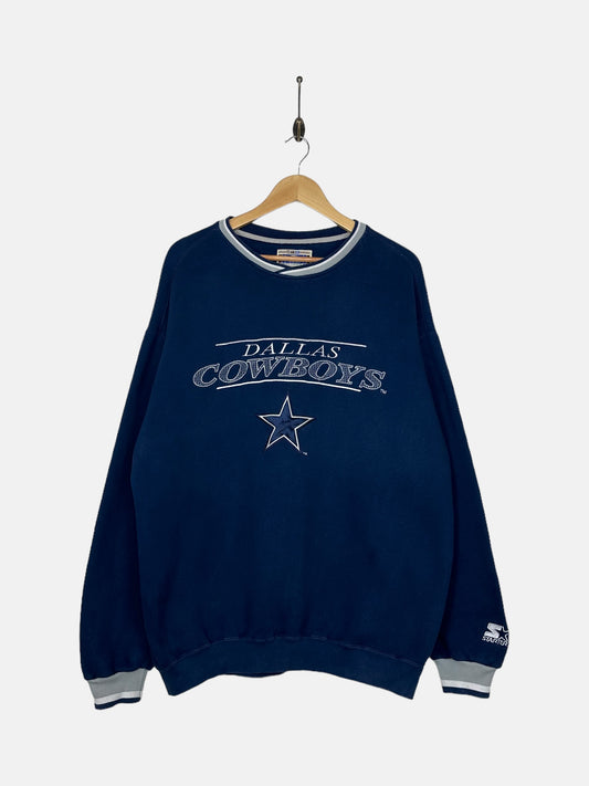 90's Starter Dallas Cowboys NFL Embroidered Vintage Sweatshirt Size XL