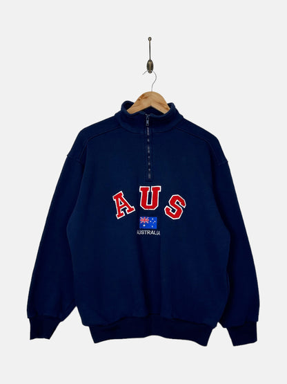 90's Australia Embroidered Vintage Quarterzip Sweatshirt Size S