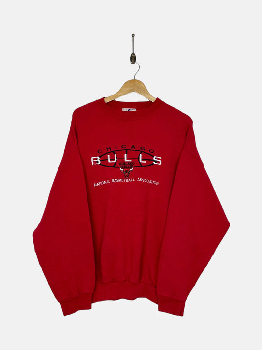 90's Chicago Bulls NBA Embroidered Vintage Sweatshirt Size XL