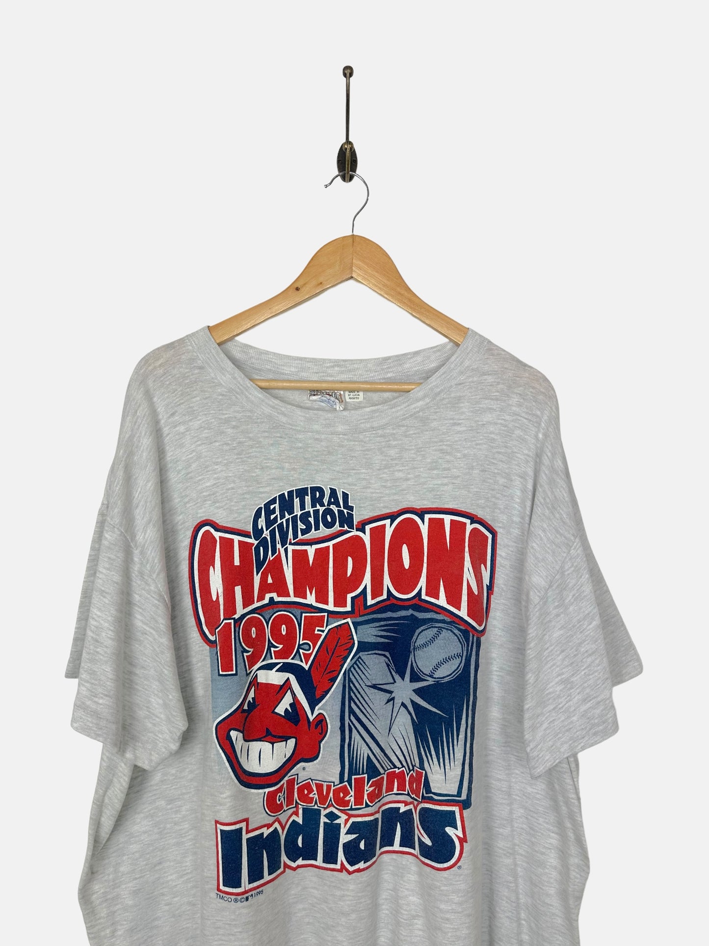 1995 Cleveland Indians MLB Vintage Lightweight T-Shirt Size XL-2XL