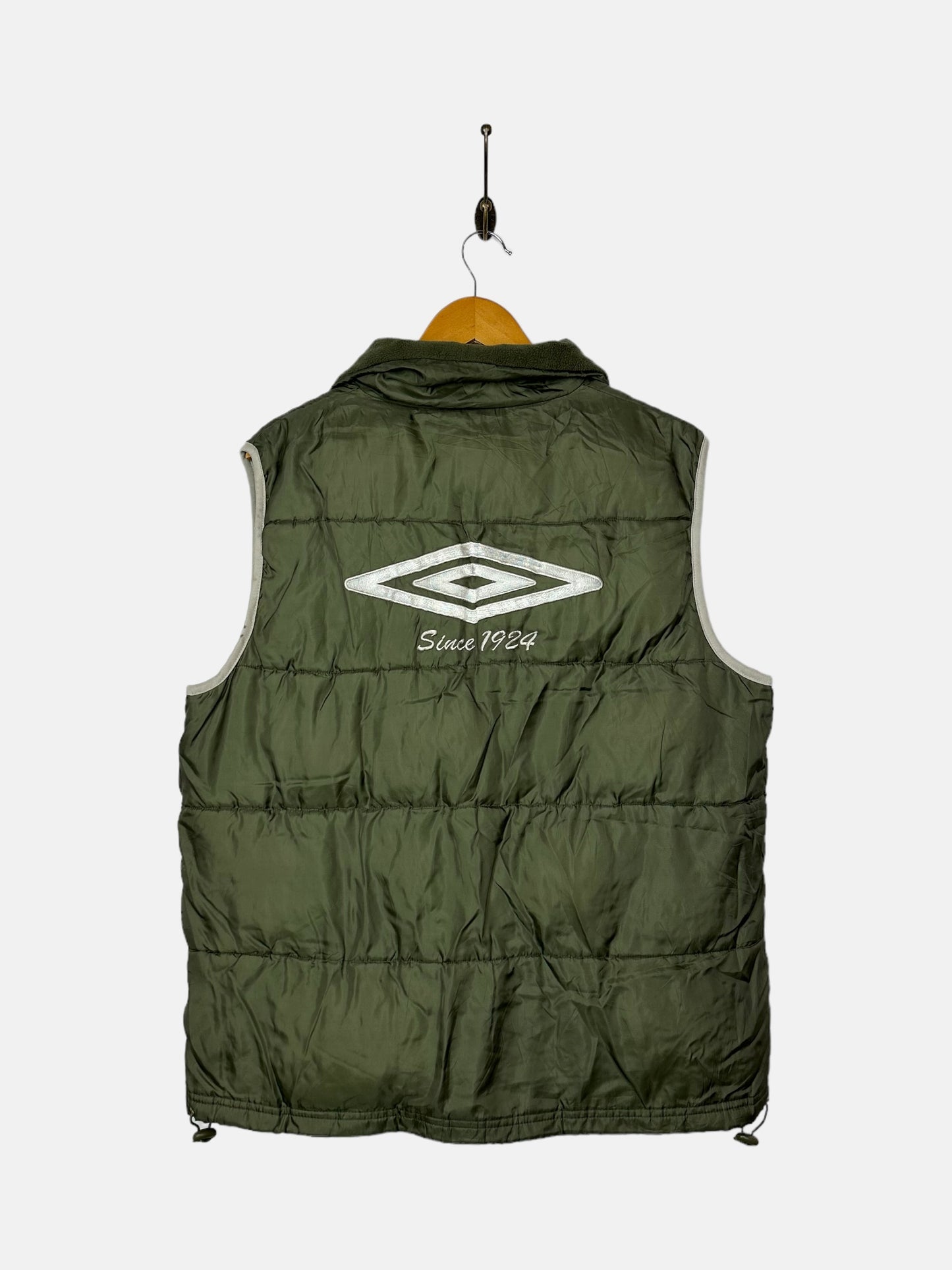 90's Umbro Embroidered Vintage Puffer Vest Size M-L