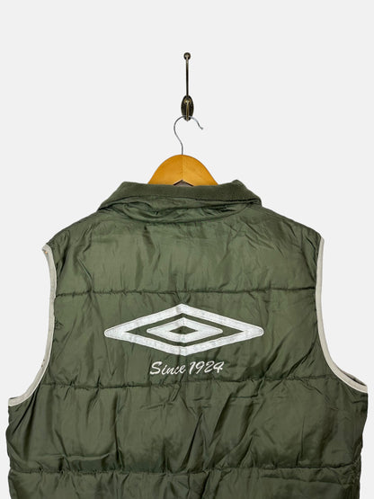 90's Umbro Embroidered Vintage Puffer Vest Size M-L