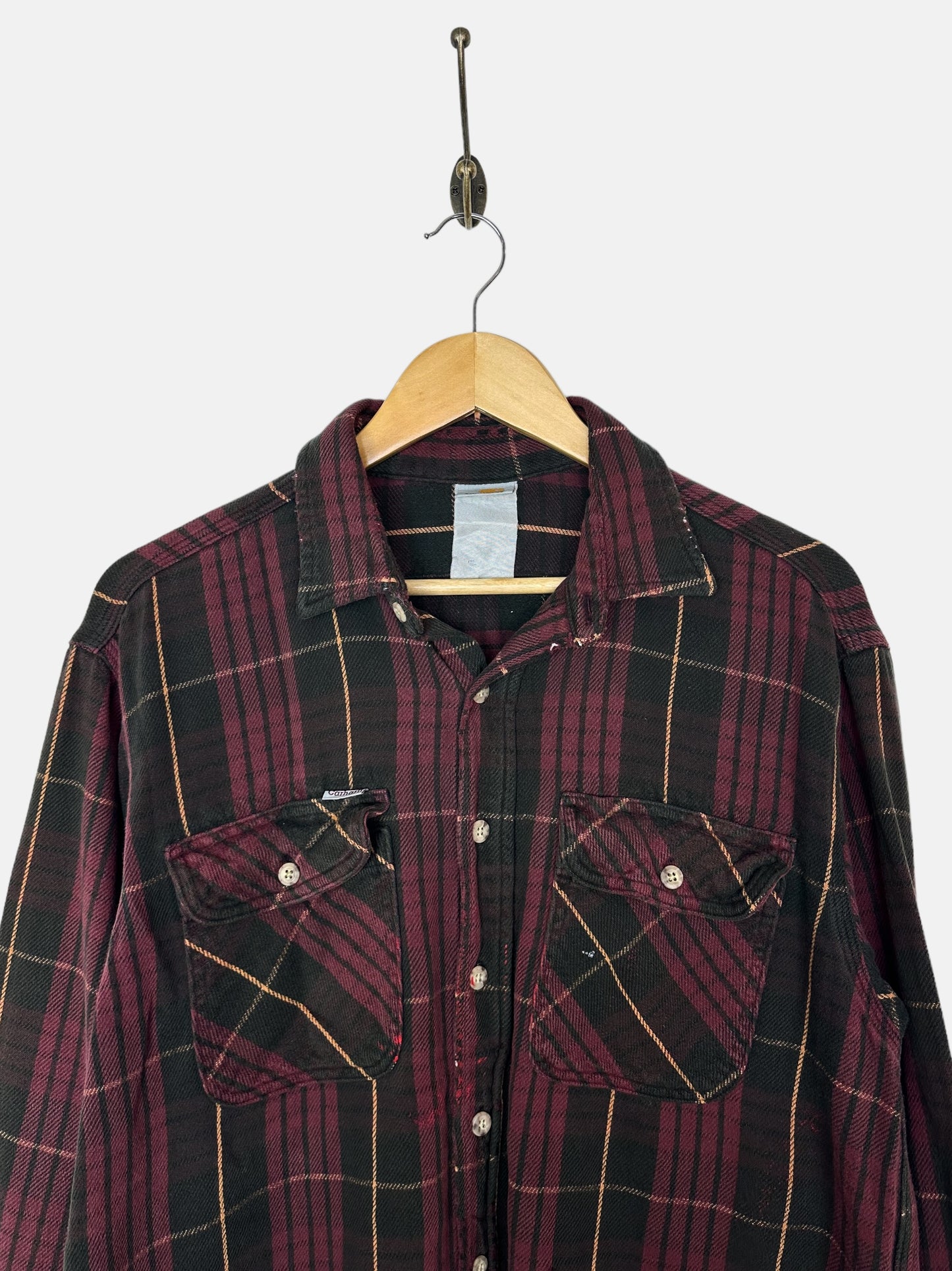 90's Carhartt Vintage Button-Up Shirt Size M-L