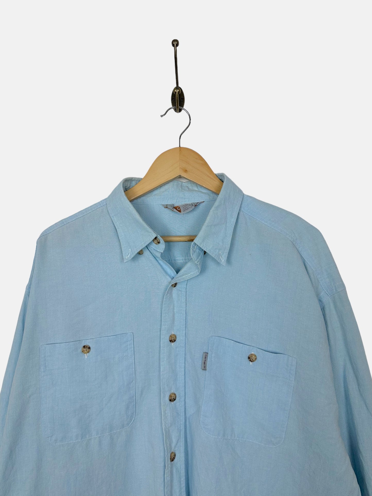 90's Carhartt Vintage Button-Up Shirt Size XL