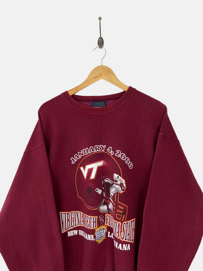 Virginia Tech vs Florida State Football USA Made Vintage Sweatshirt Size XL