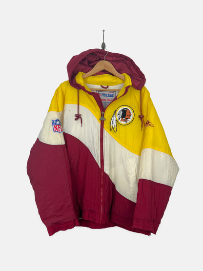 90's Washington Redskins NFL Embroidered Vintage Puffer Jacket Size XL