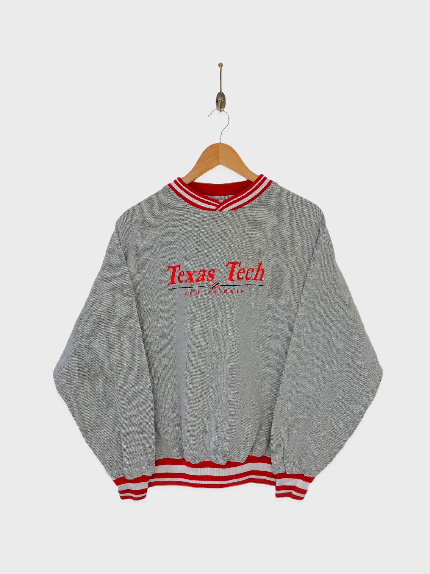 90's Texas Tech Raiders Embroidered Sweatshirt Size 8-10