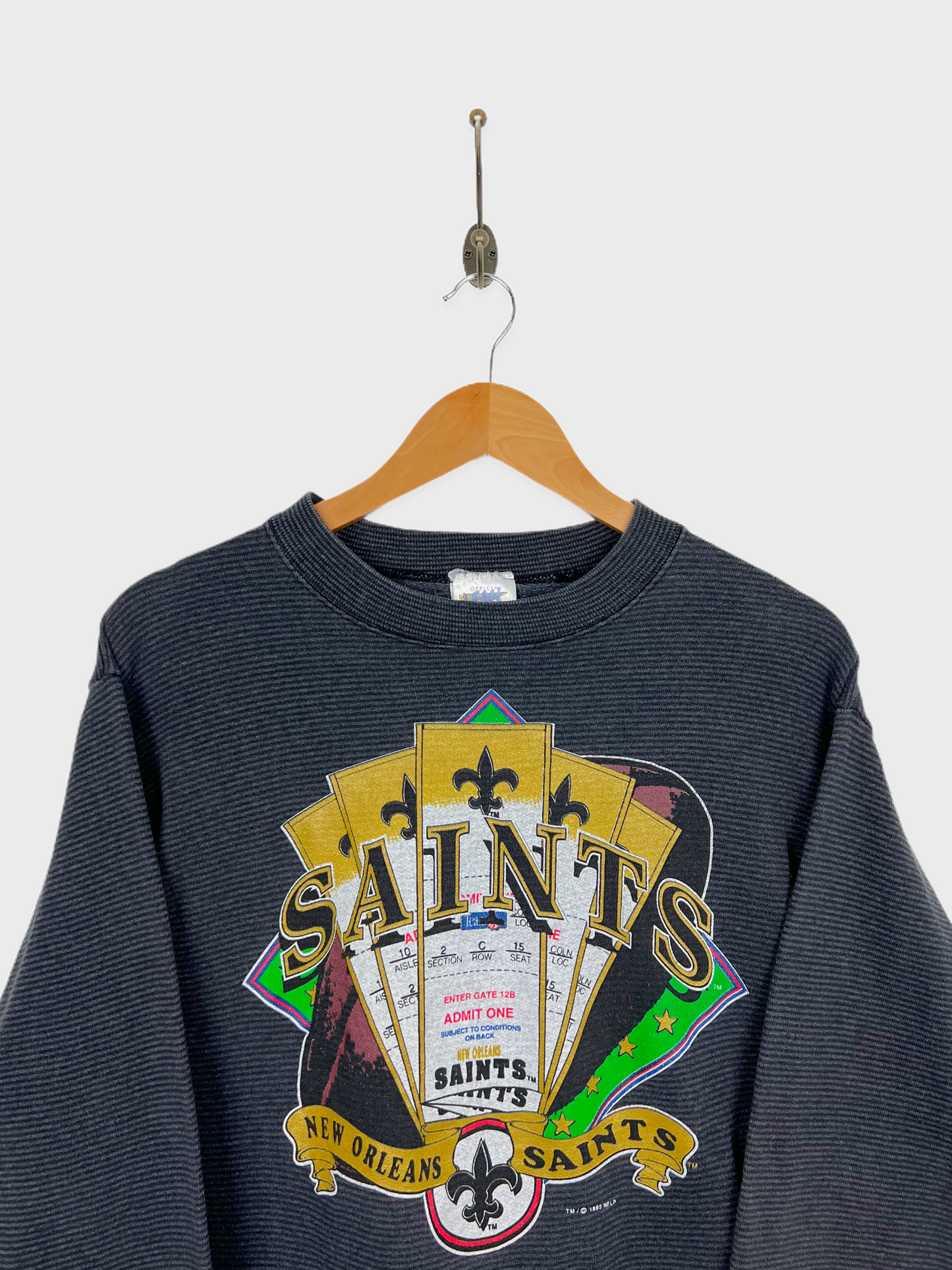 1993 New Orleans Saints NFL USA Made Vintage Sweatshirt Size 6-8