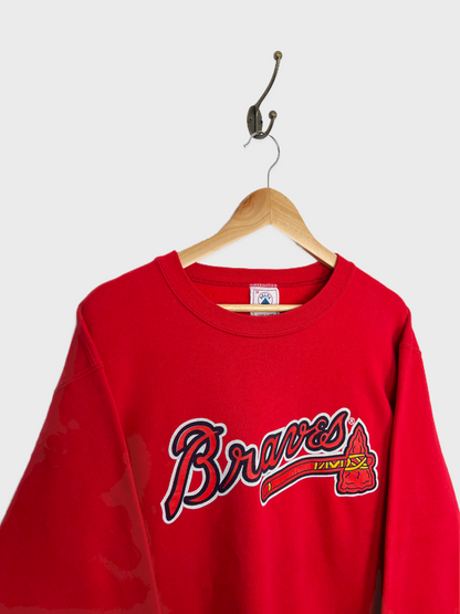 90's Atlanta Braves MLB USA Made Vintage Sweatshirt Size 8